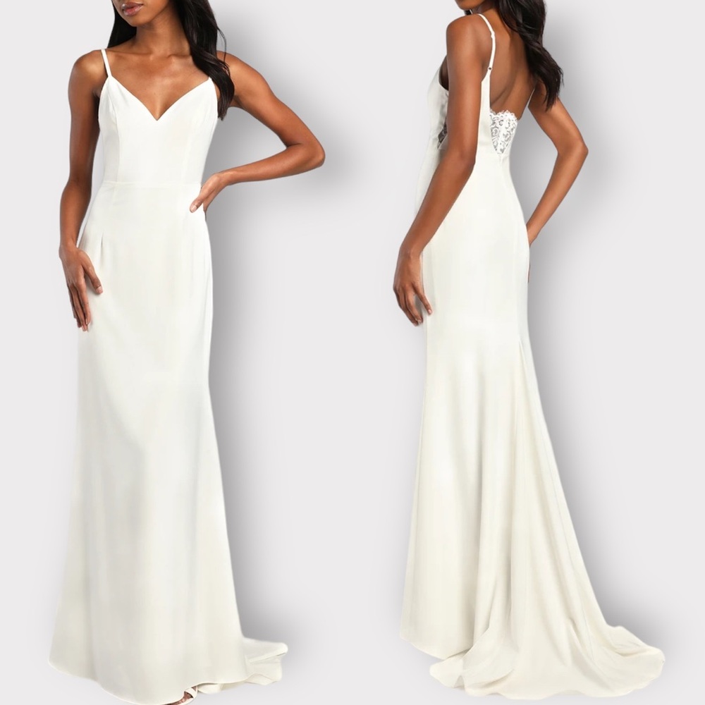 Lulu’s Adoring Promise Satin Wedding Dress